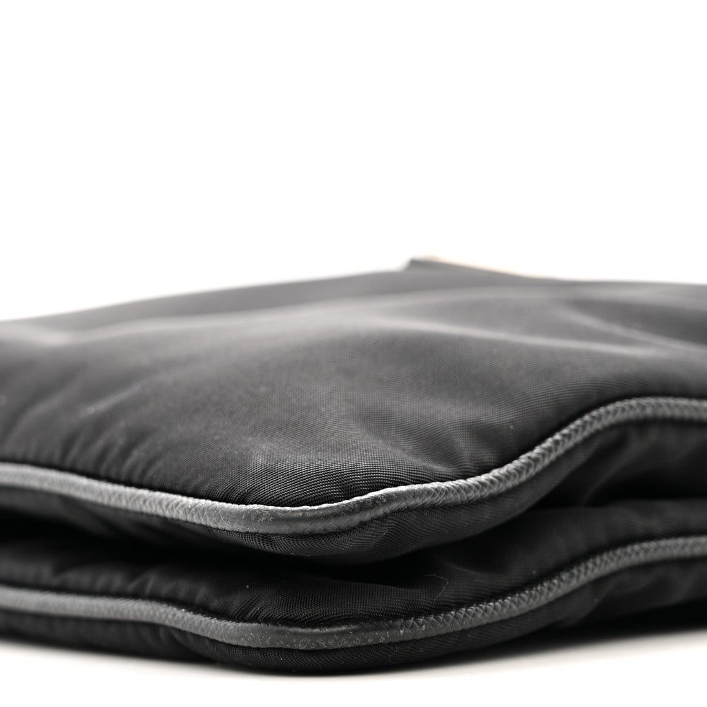 Re-Nylon Saffiano Re-Edition 2000 Double Zip Crossbody Bag Black
