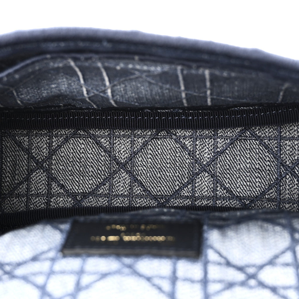 Denim Cannage Small Caro Bag Blue