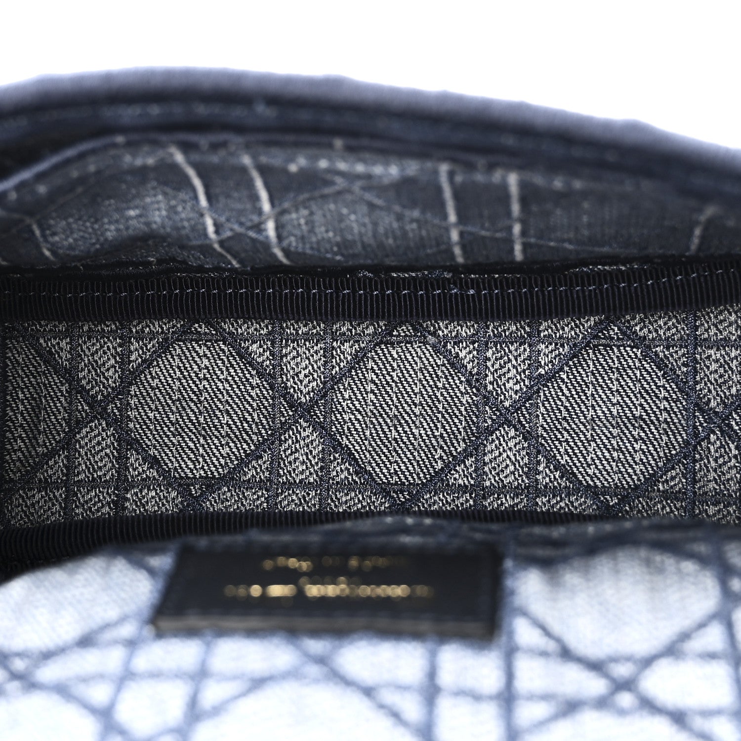 Denim Cannage Small Caro Bag Blue