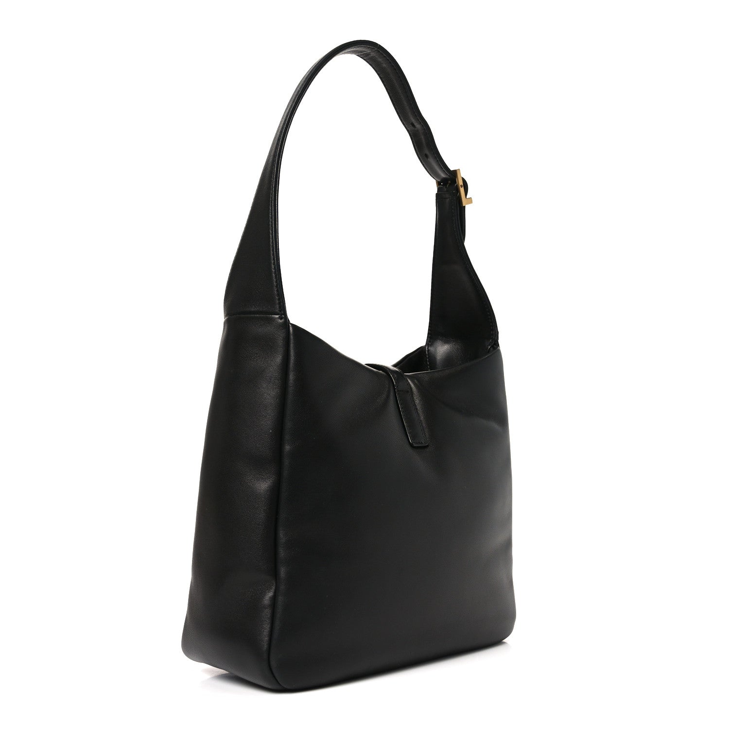 Padded Lambskin Small Le 5 A 7 Supple Hobo Black