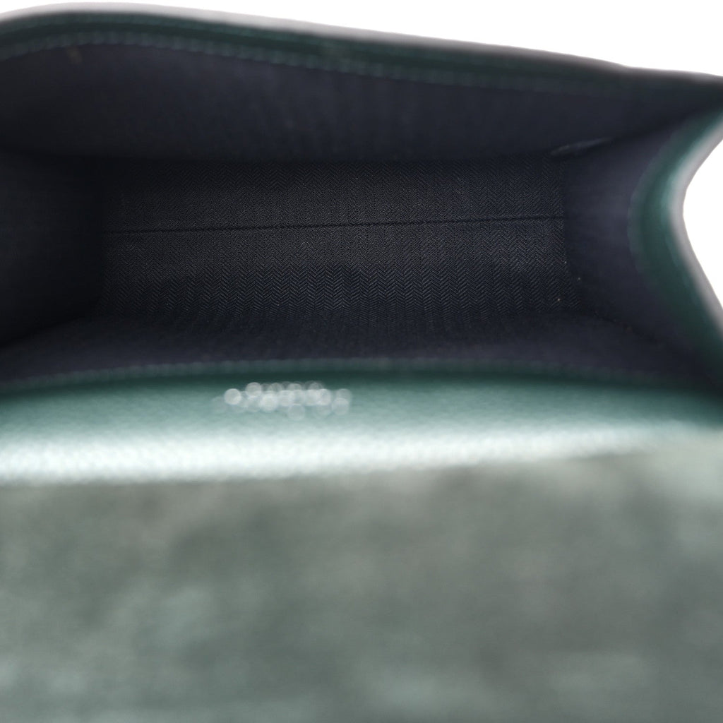 Small Classic Grain Calfskin New Antony Messenger Crossbody Mulberry Green