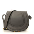 Calfskin Medium Marcie Round Crossbody Bag Cashmere Grey
