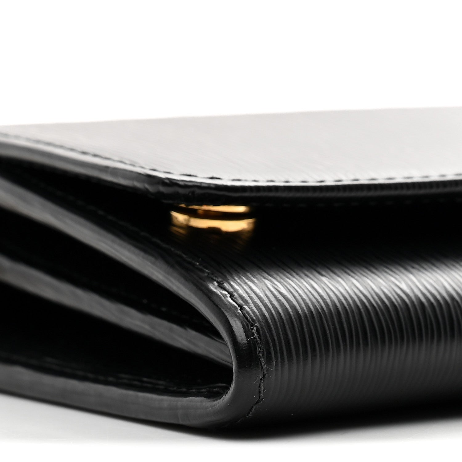 Vitello Move Metal Oro Chain Wallet Black