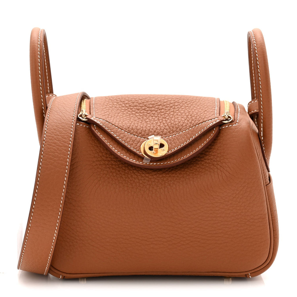 Taurillon Clemence Mini Lindy 20 Gold