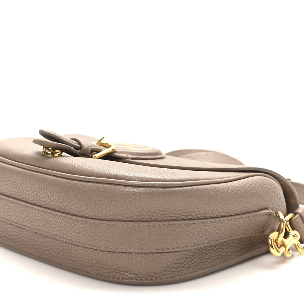 Grained Calfskin Medium Bobby Flap Warm Taupe
