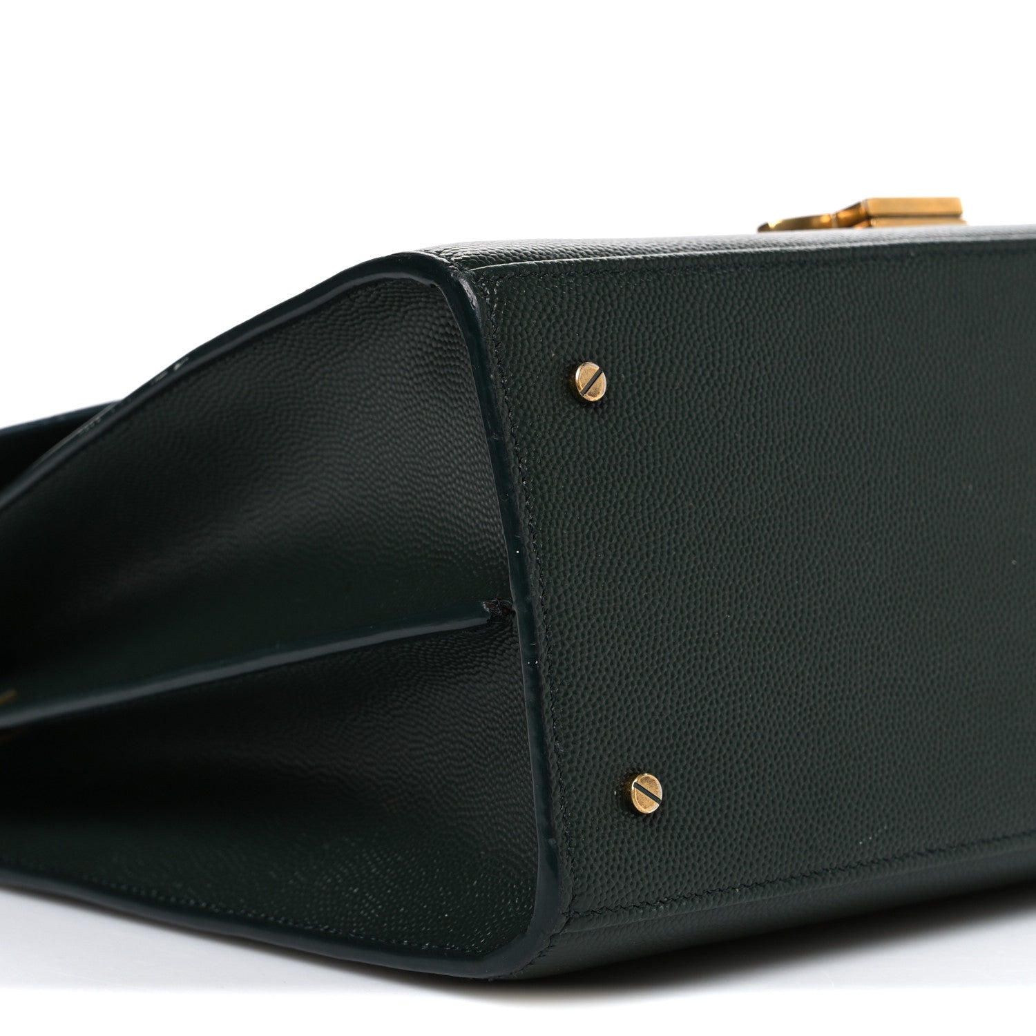 Grain de Poudre Medium Classic Monogram Cassandra Top Handle Dark Green