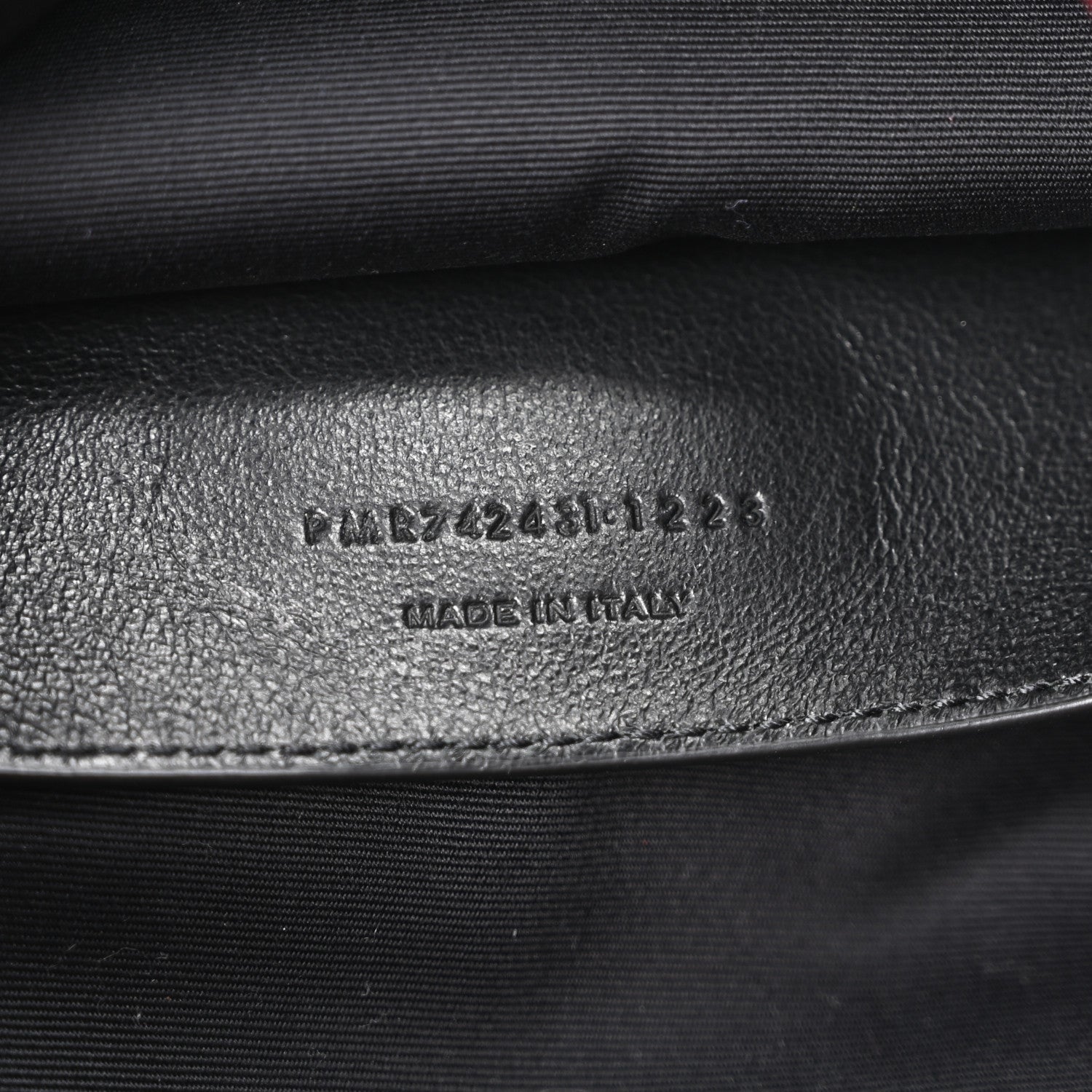 Lambskin Matelasse Monogram Large Jamie 4.3 New Dark Bordeaux