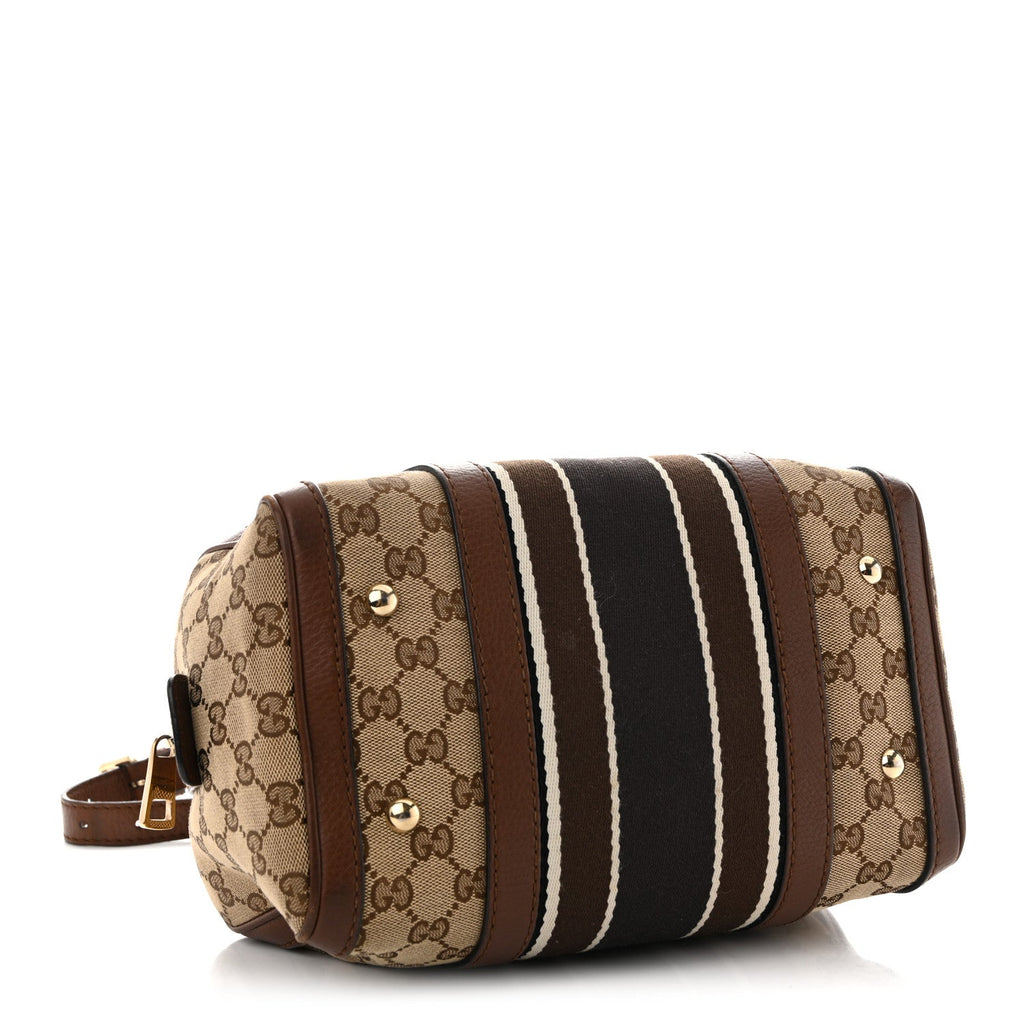 Monogram Vintage Web Small Boston Brown