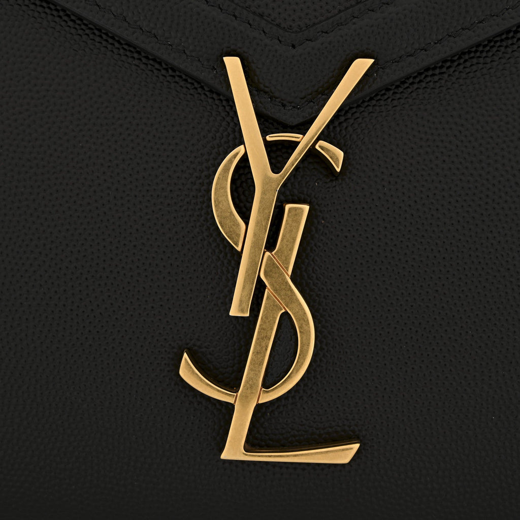 Grain de Poudre Medium Classic Monogram Cassandra Top Handle Black Rouge Legion