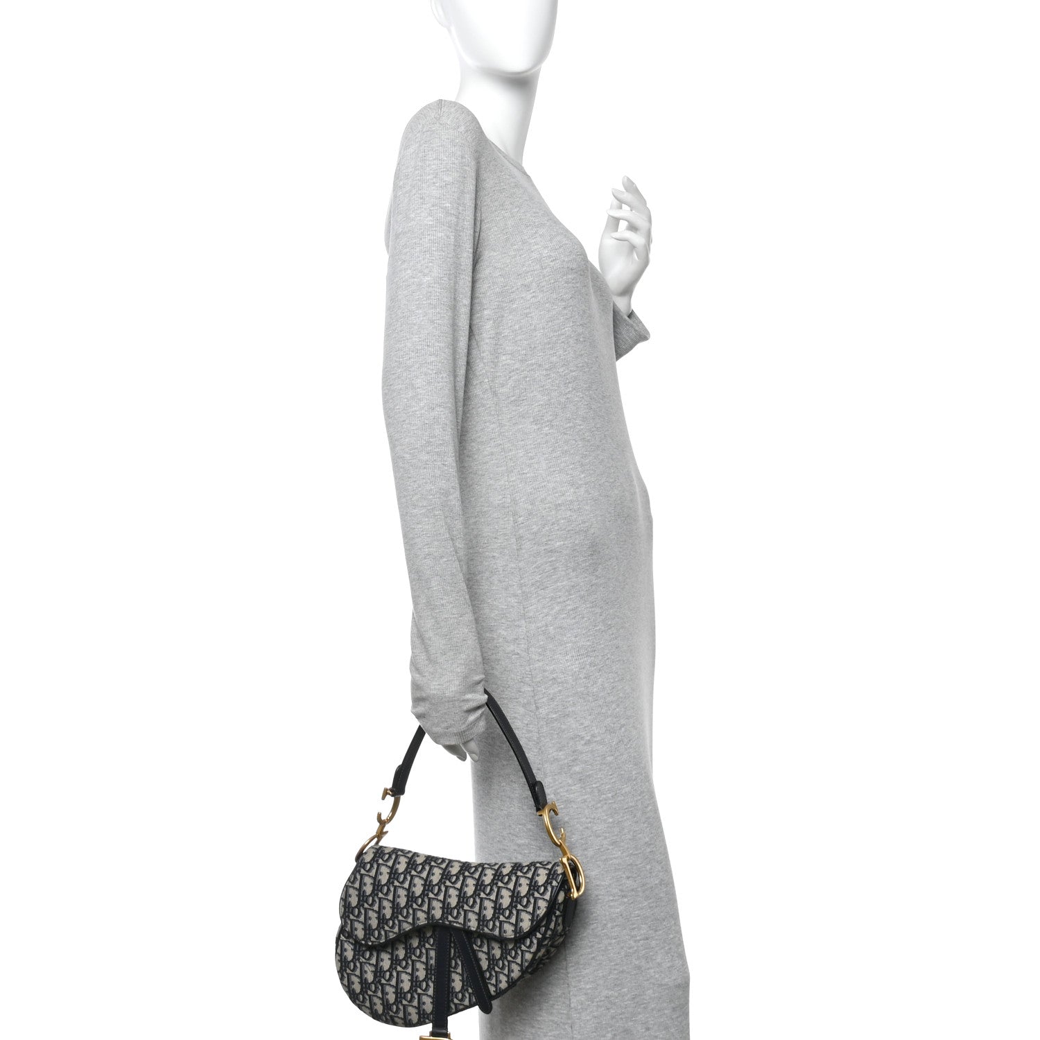 Oblique Saddle Bag Blue