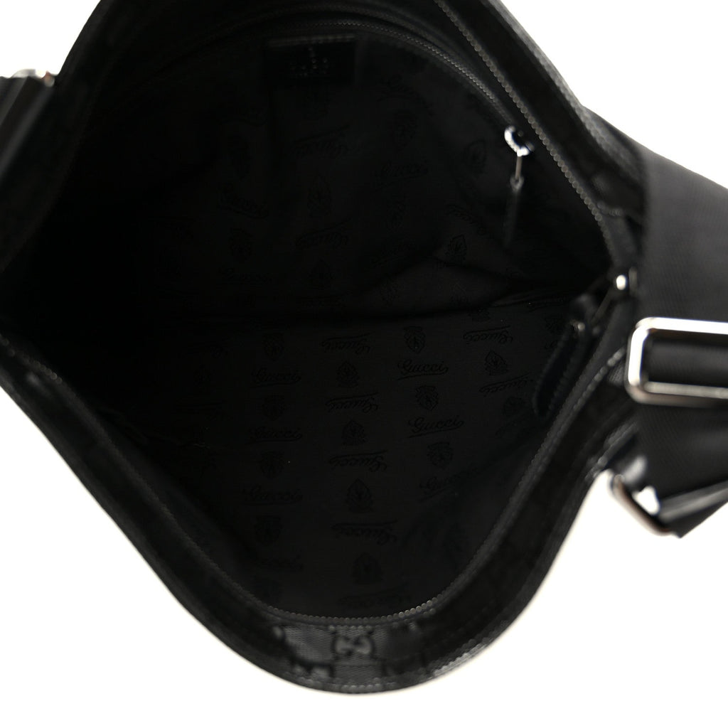 Imprime Monogram Medium Flat Messenger Bag Black