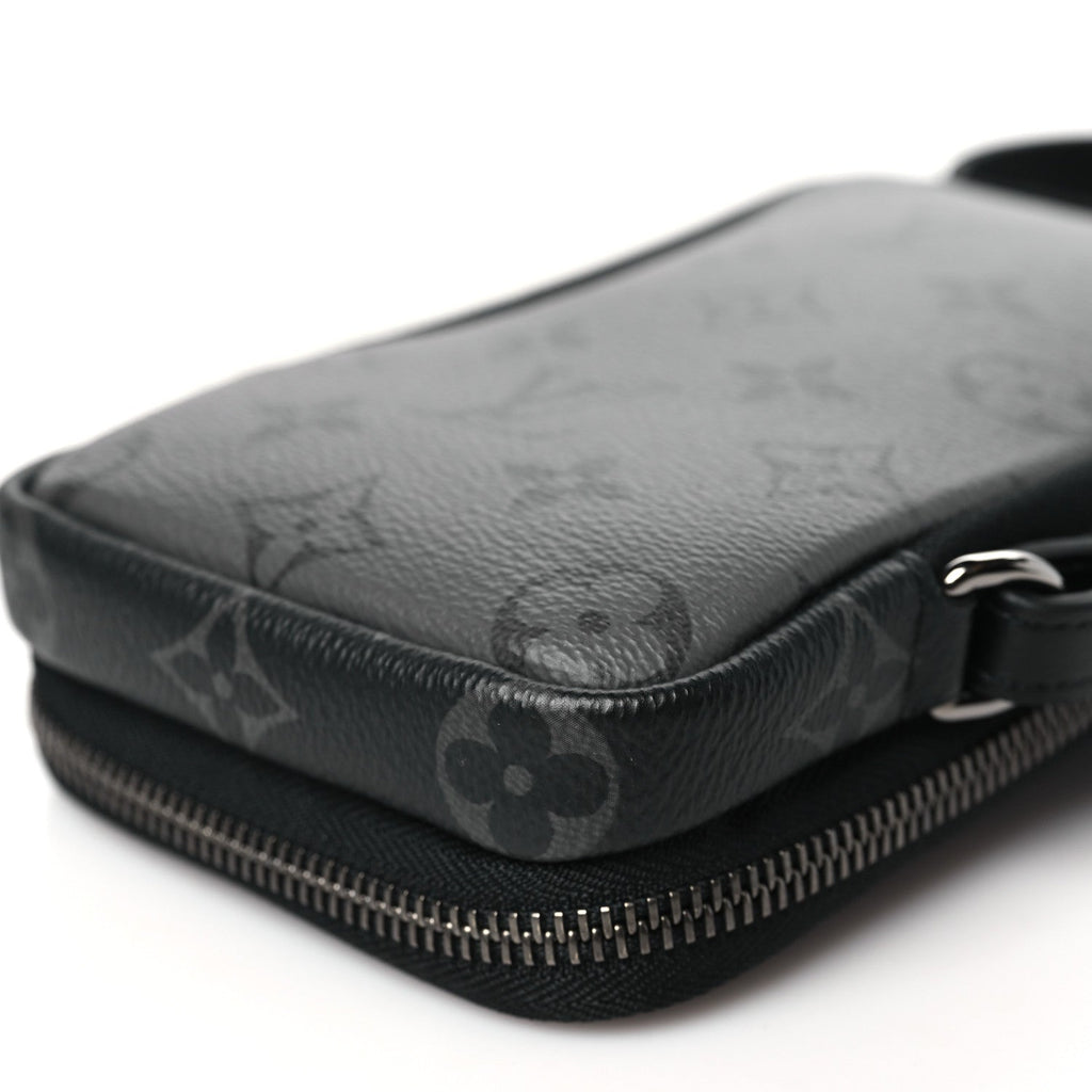 Monogram Eclipse Reverse Double Phone Pouch