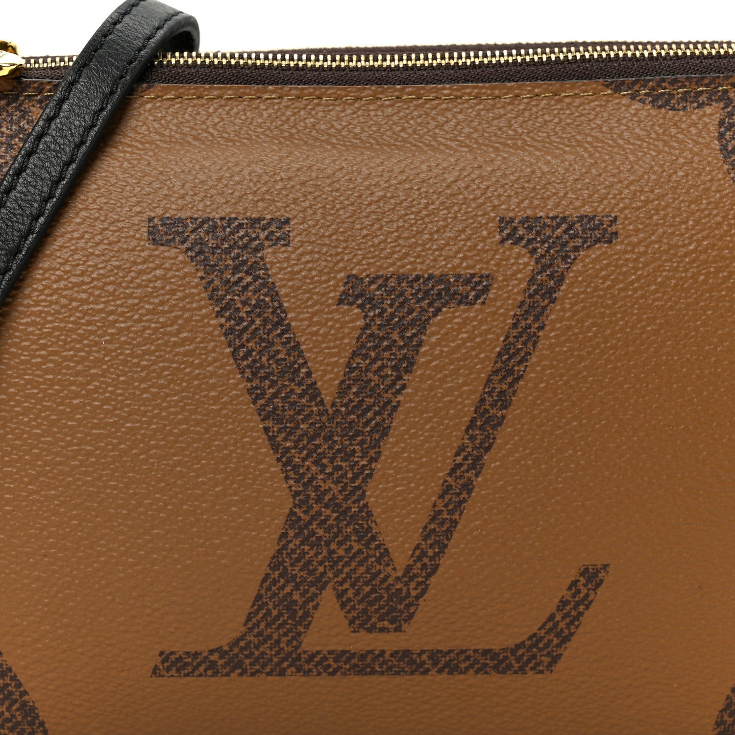 Reverse Monogram Giant Double Zip Pochette