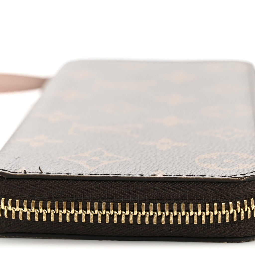 Monogram Clemence Wallet Rose Ballerine