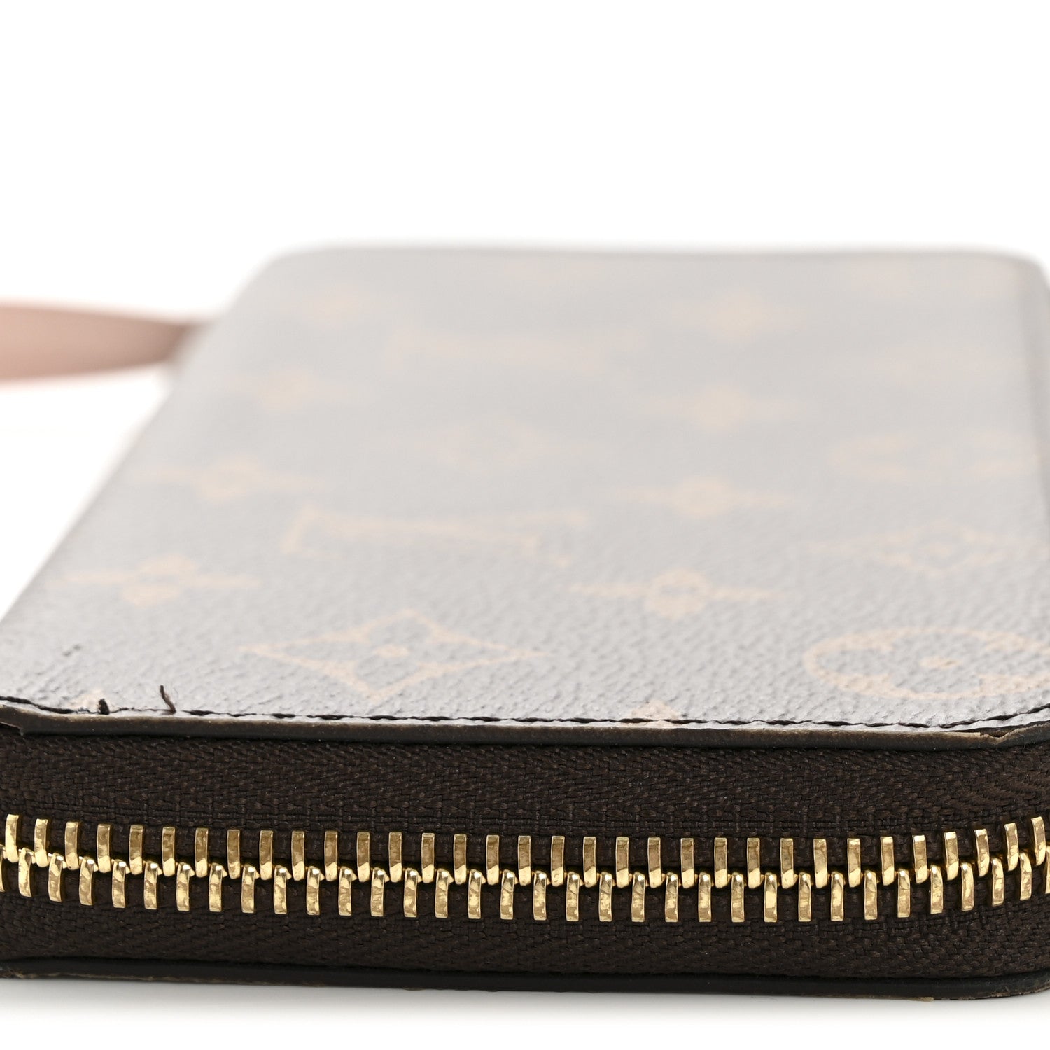 Monogram Clemence Wallet Rose Ballerine