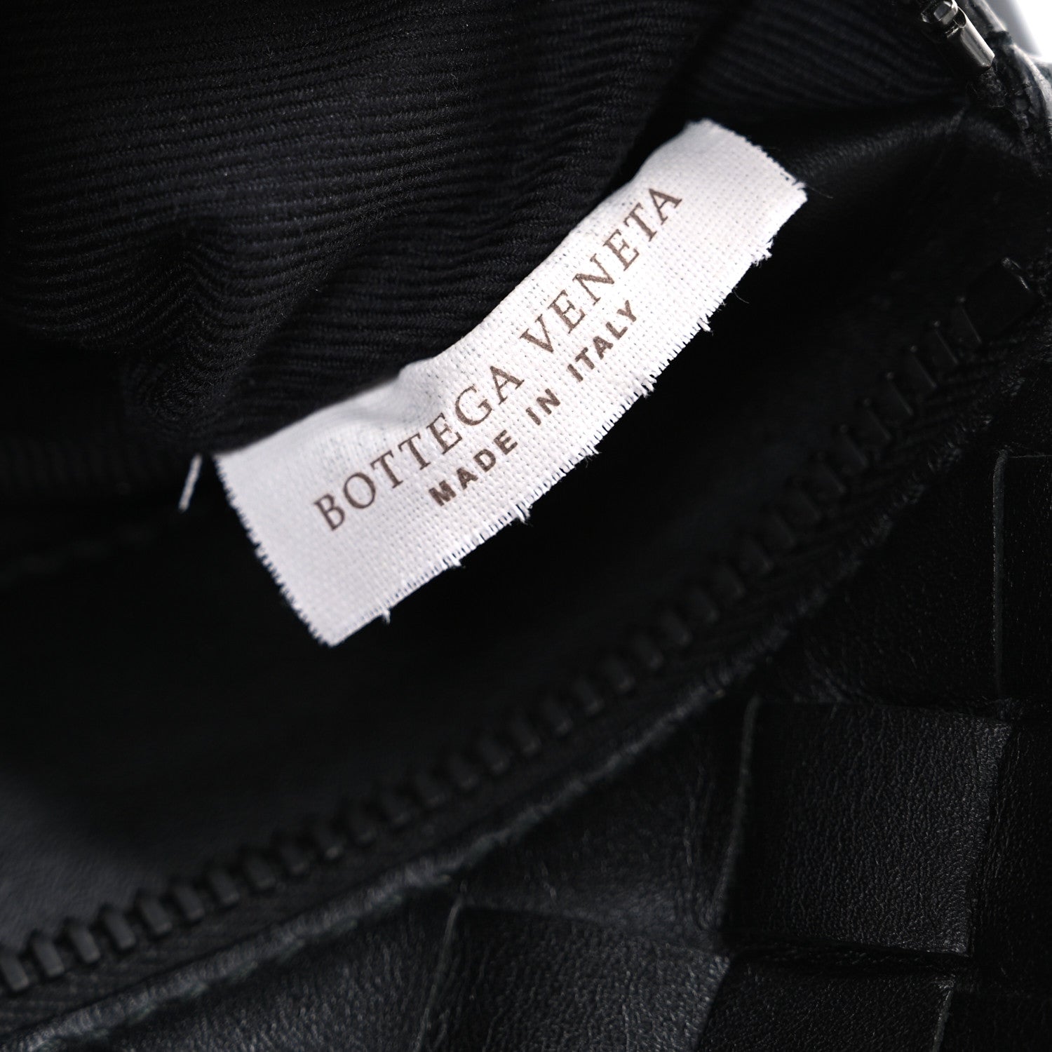 Nappa Intrecciato Belt Bag Black