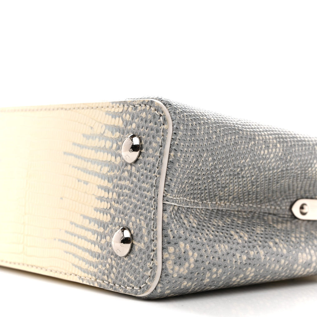 Lizard Capucines Mini White