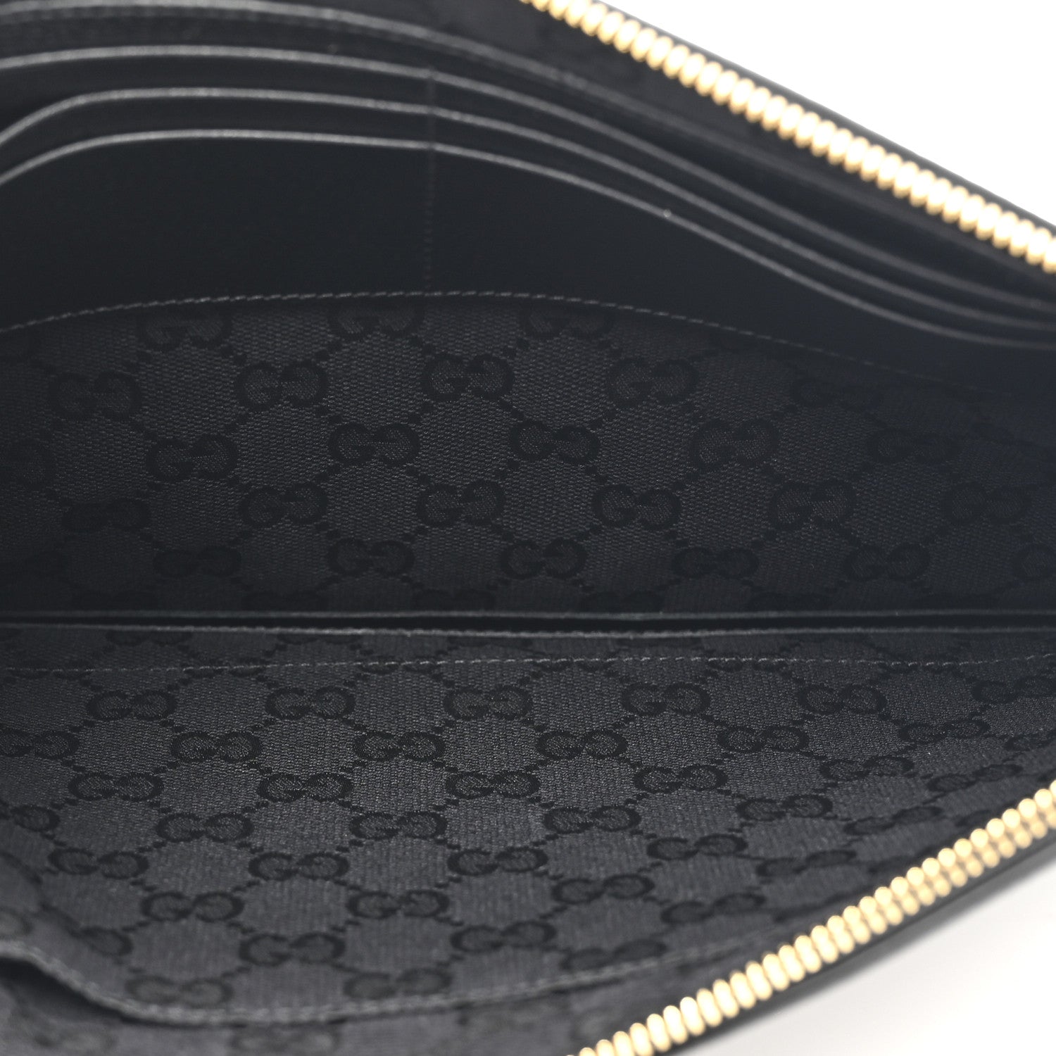 Calfskin Horsebit 1955 Wristlet Pouch Black