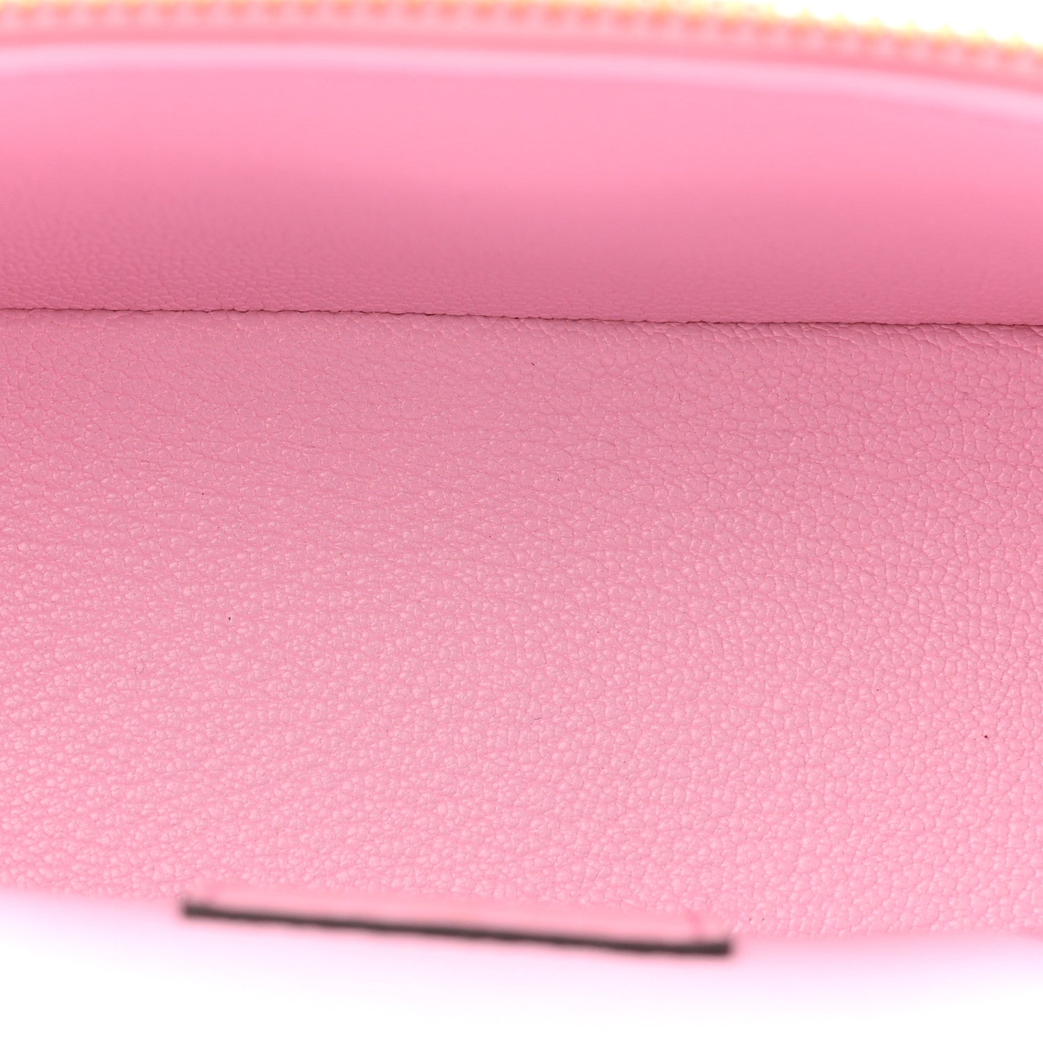 Ostrich Vanity Chain Pouch Pink