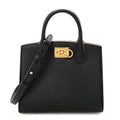 Calfskin Small The Studio Box Bag Black