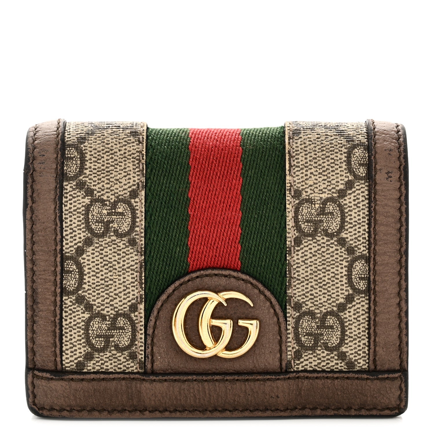 GG Supreme Monogram Web Ophidia  Case Beige New Acero