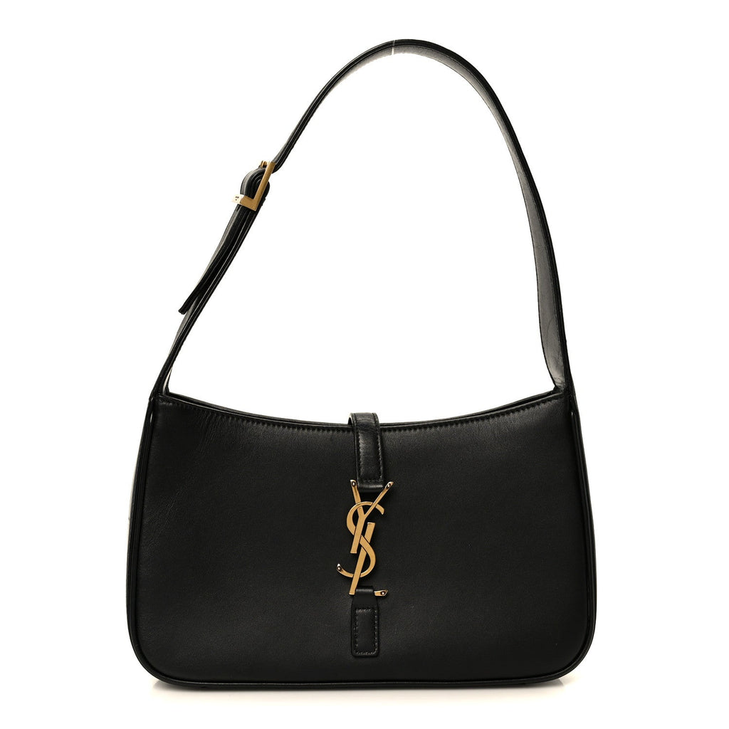 Smooth Calfskin Le 5 A 7 Hobo Black