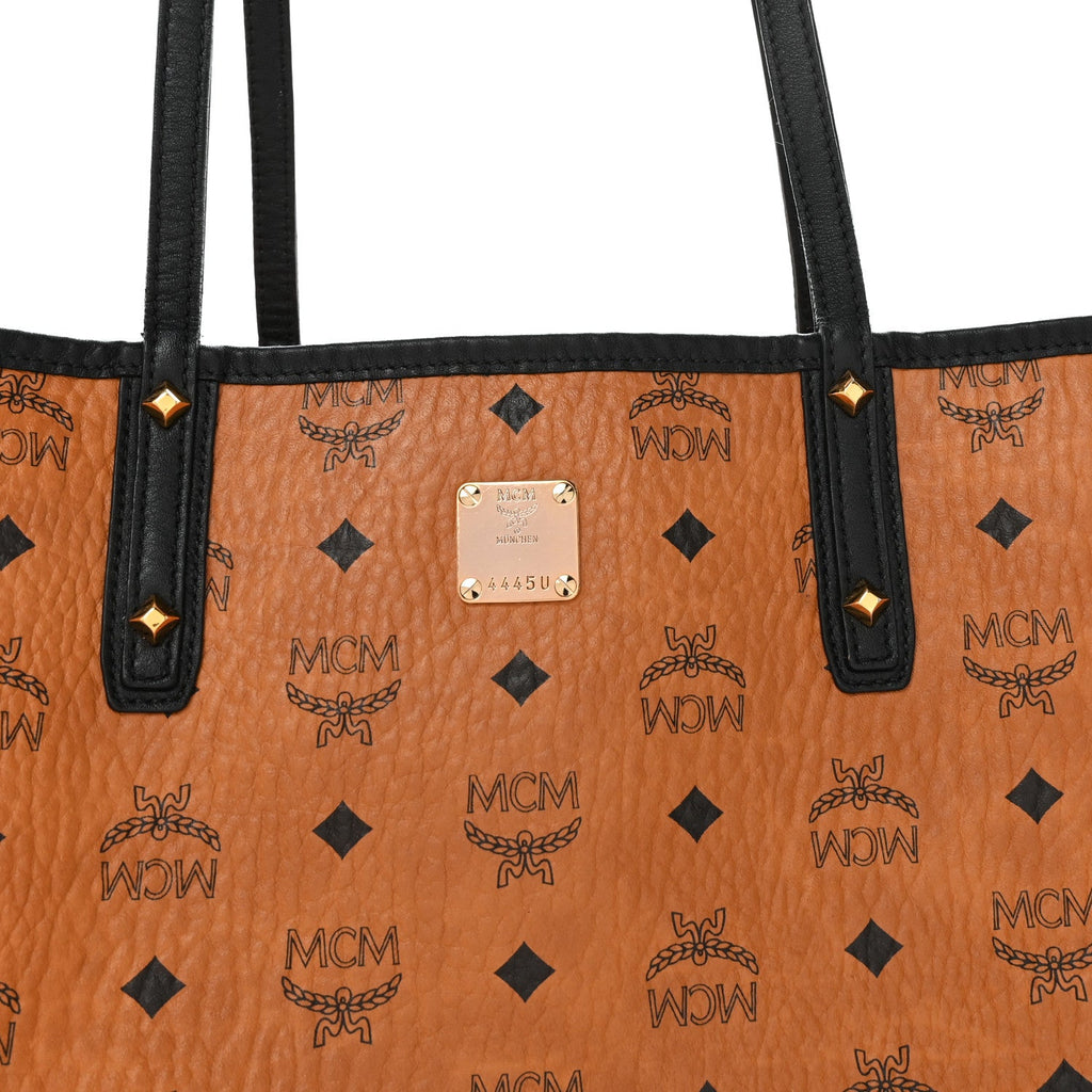 Visetos Medium Project Reversible Shopper Tote Cognac