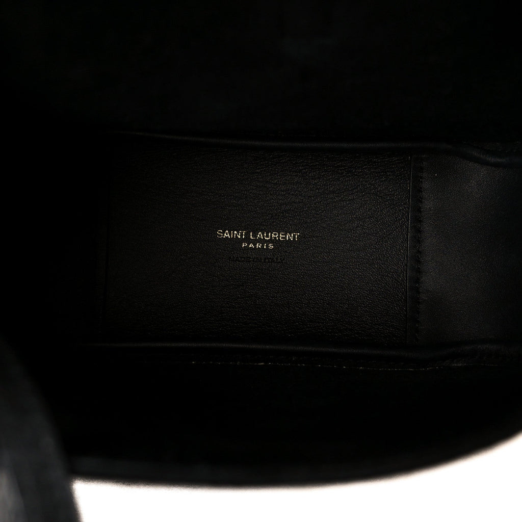 Grained Calfskin Baby Le 5 A 7 Supple Hobo Black