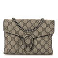 GG Supreme Monogram Mini Dionysus Chain Wallet Beige Taupe