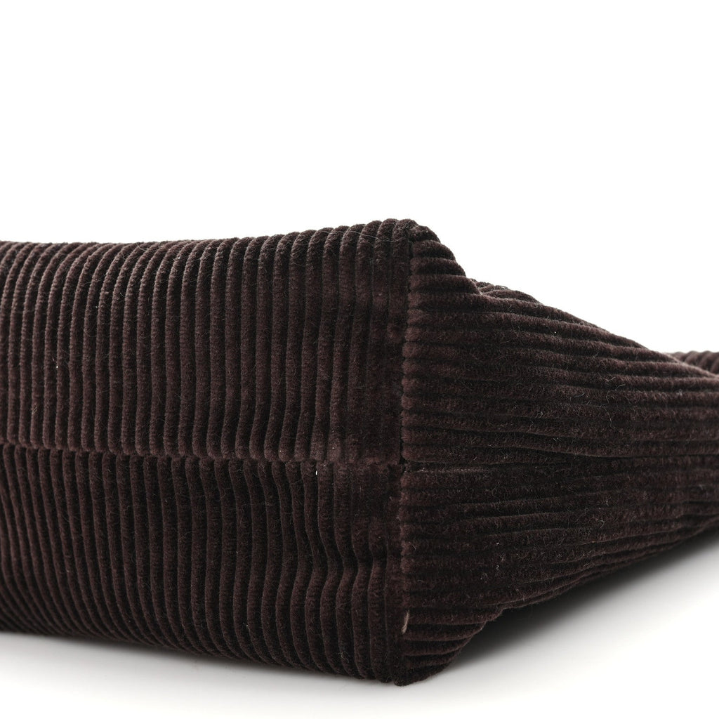 Corduroy Pouch Bag Ebony Baltic Blue