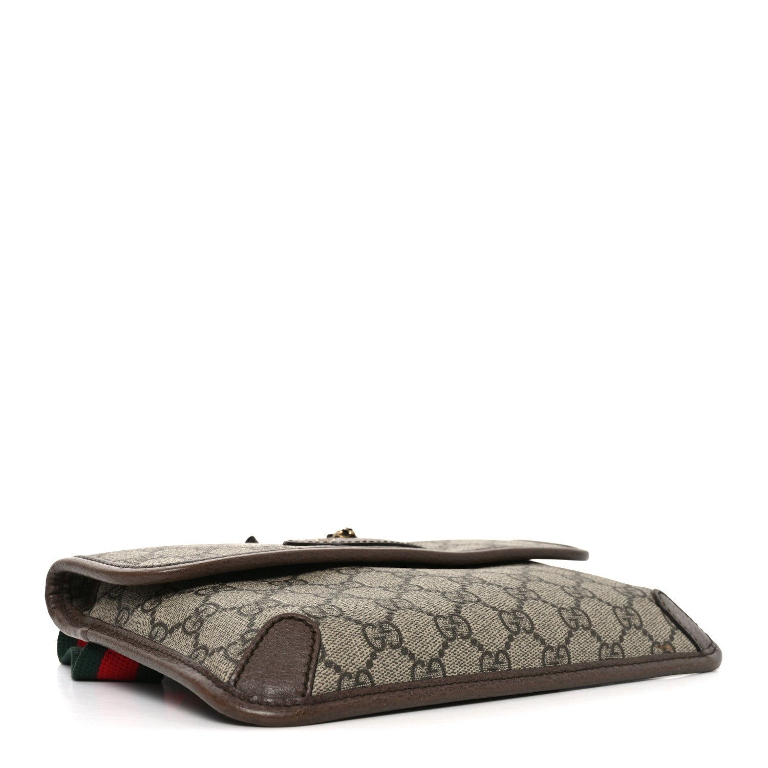 GG Supreme Monogram Neo Vintage Web Belt Bag Brown
