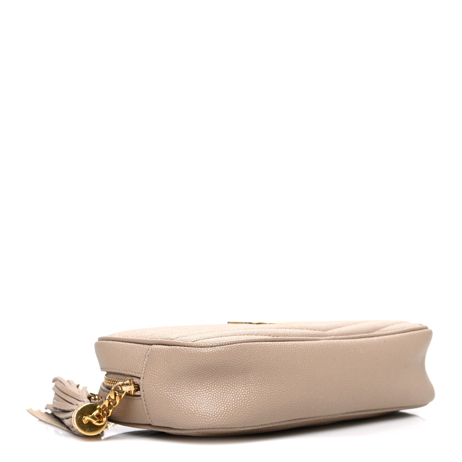 Grain De Poudre Matelasse Monogram Mini Lou Camera Bag Dark Beige