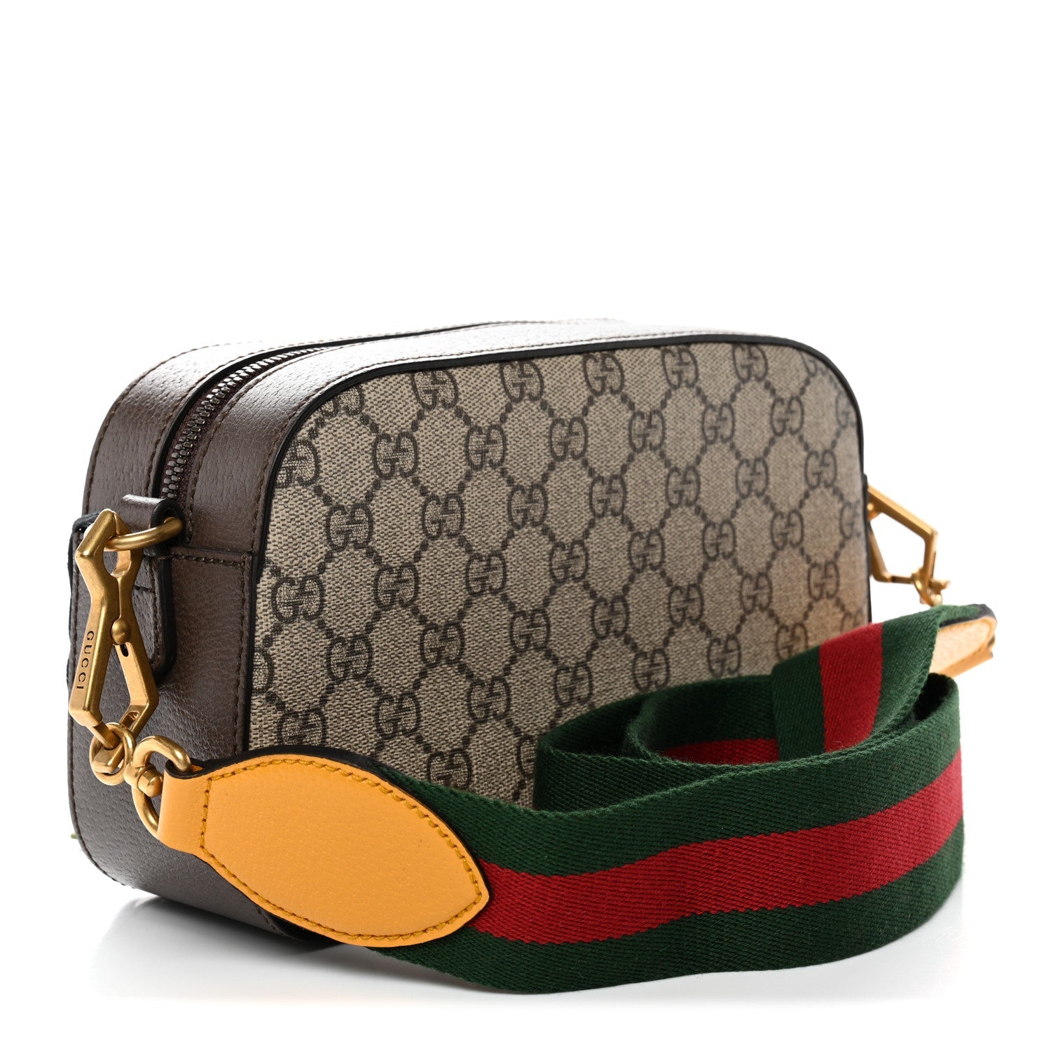 GG Supreme Monogram Web Neo Vintage Shoulder Bag Beige New Acero Crop