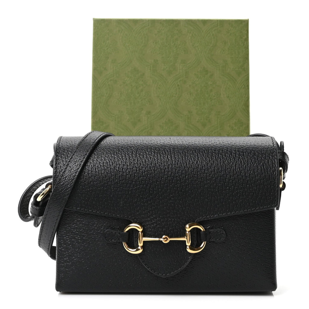 Calfskin Horsebit 1955 Shoulder Bag Black