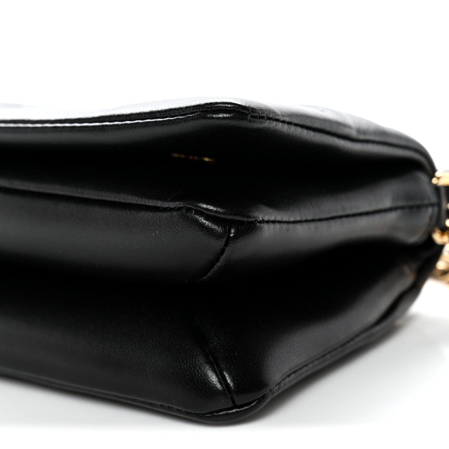 Lambskin Embossed Monogram Pochette Coussin Crossbody Black