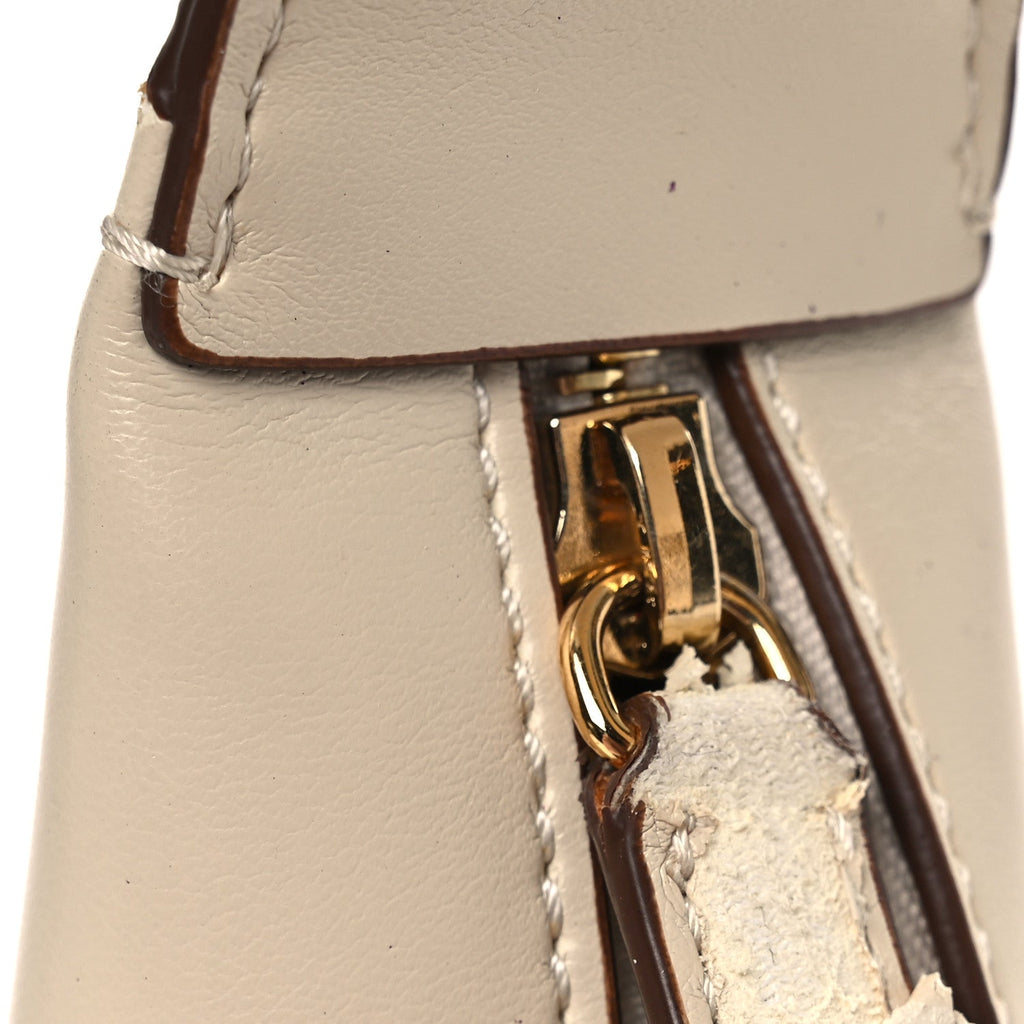 Eco Alter Nappa Perforated Logo Small Hobo White