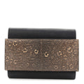 Swift Lizard Passant Compact Wallet Black Ombre