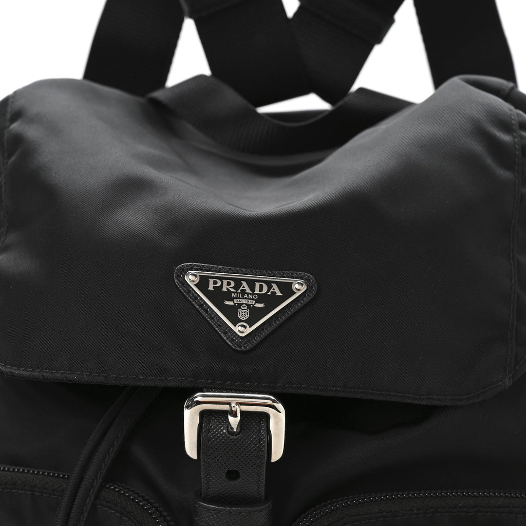 Nylon Vela Medium Backpack Black
