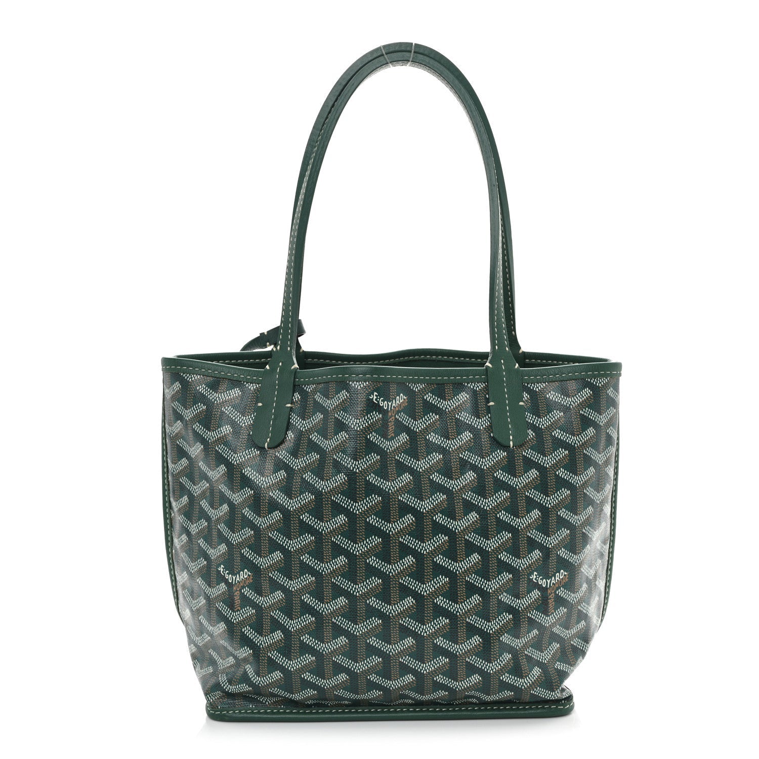 Goyardine Reversible Mini Anjou Green