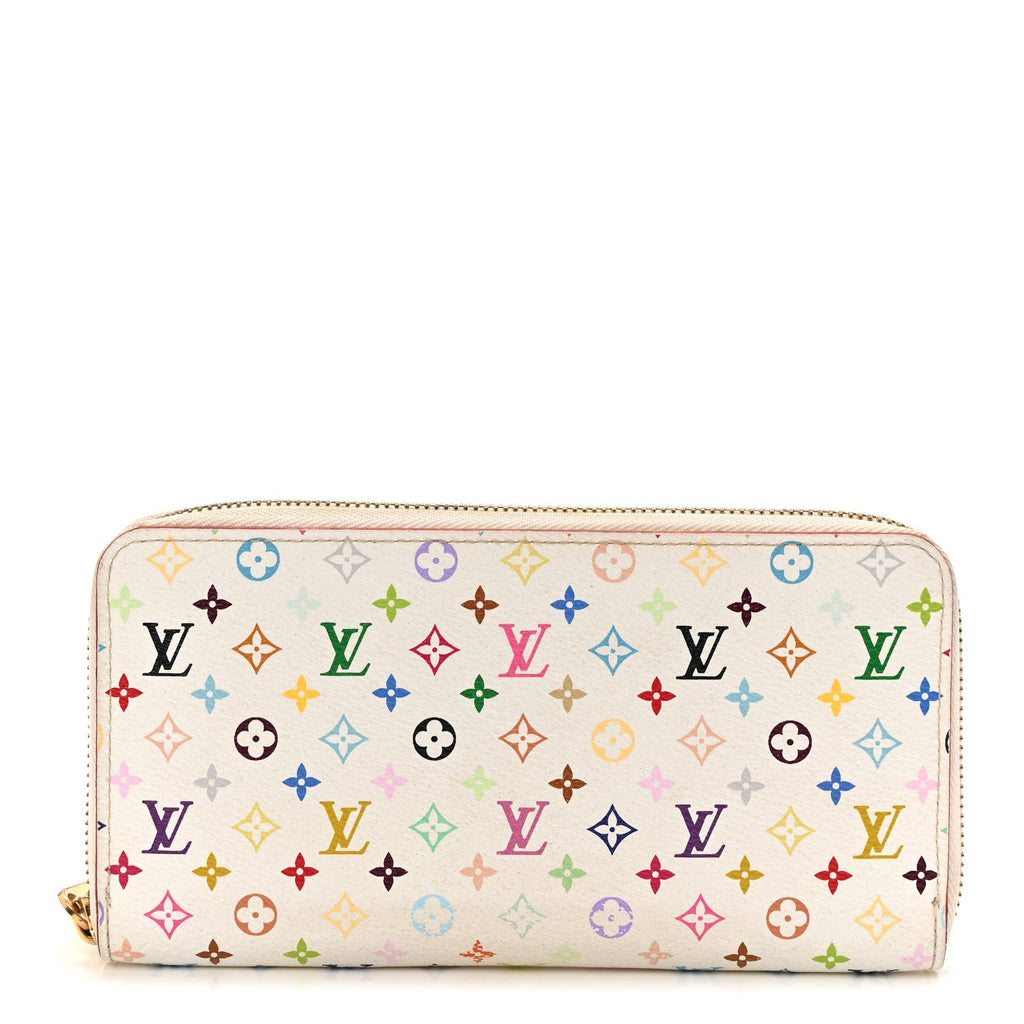 Monogram Multicolor Zippy Wallet White Litchi