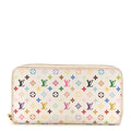 Monogram Multicolor Zippy Wallet White Litchi