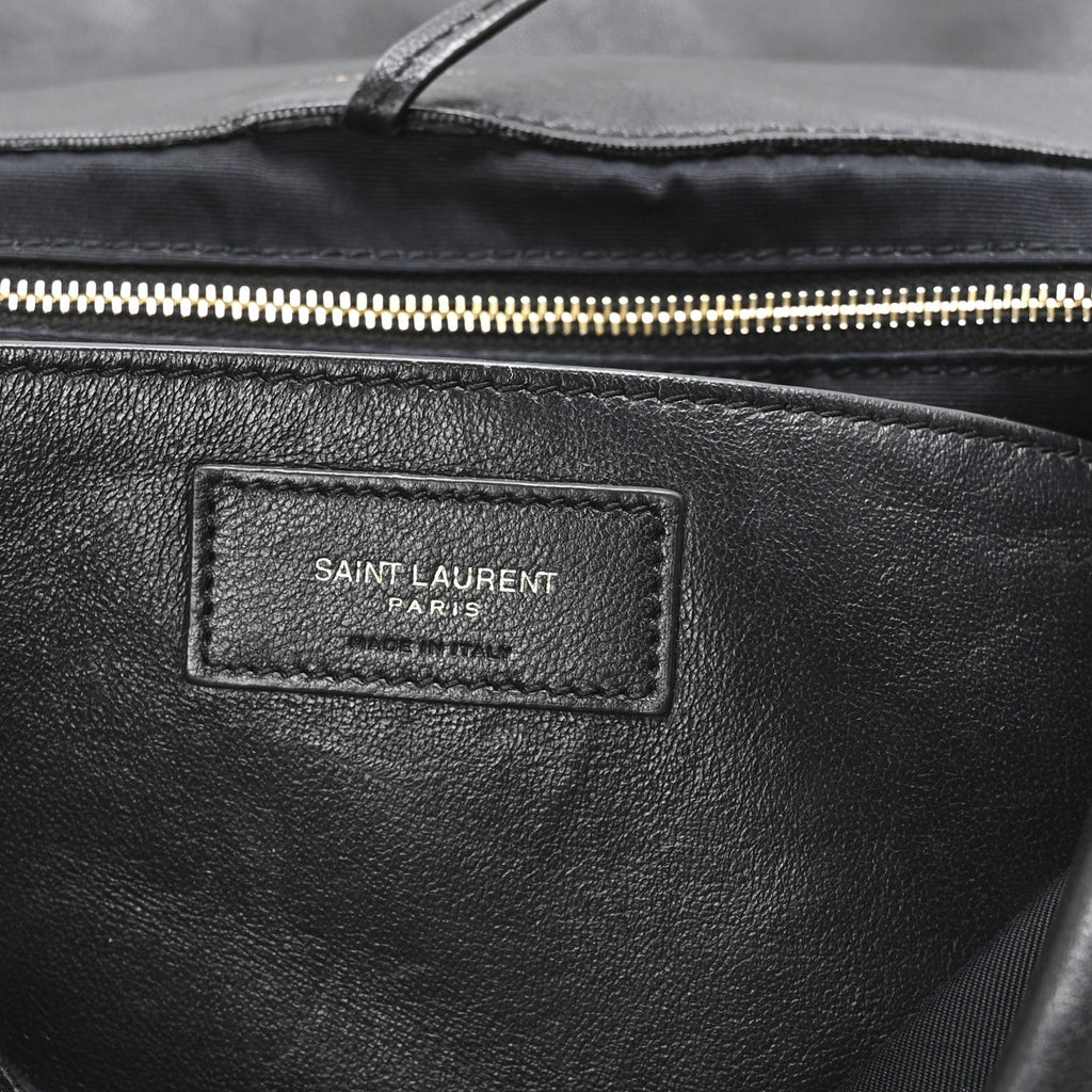 Lambskin Matelasse Monogram Large Jamie 4.3 Black