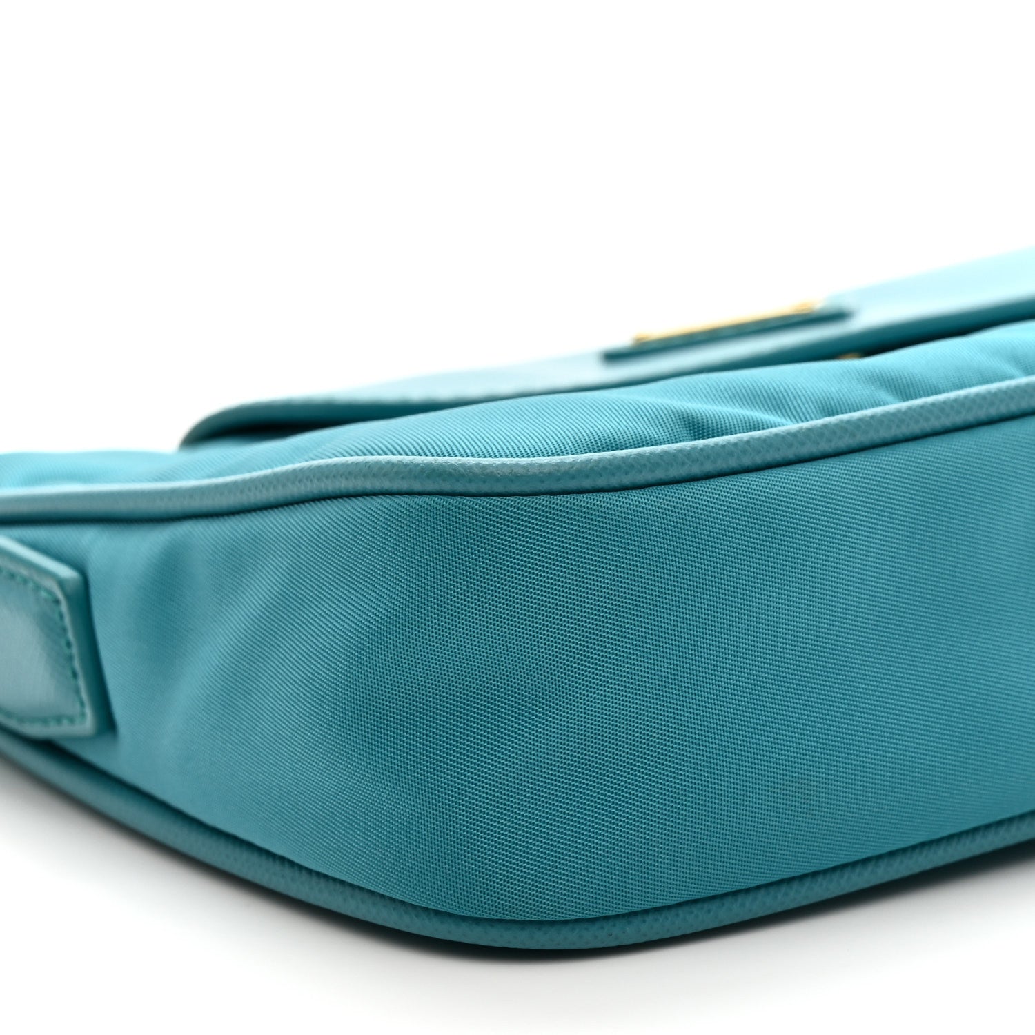 Tessuto Nylon Saffiano Crossbody Bag Turchese