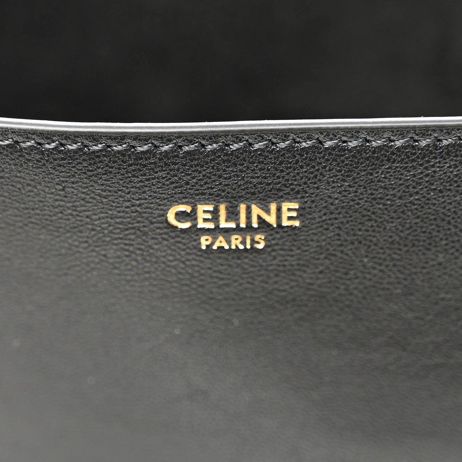 Shiny Lambskin Soft Triomphe Besace Bag Black