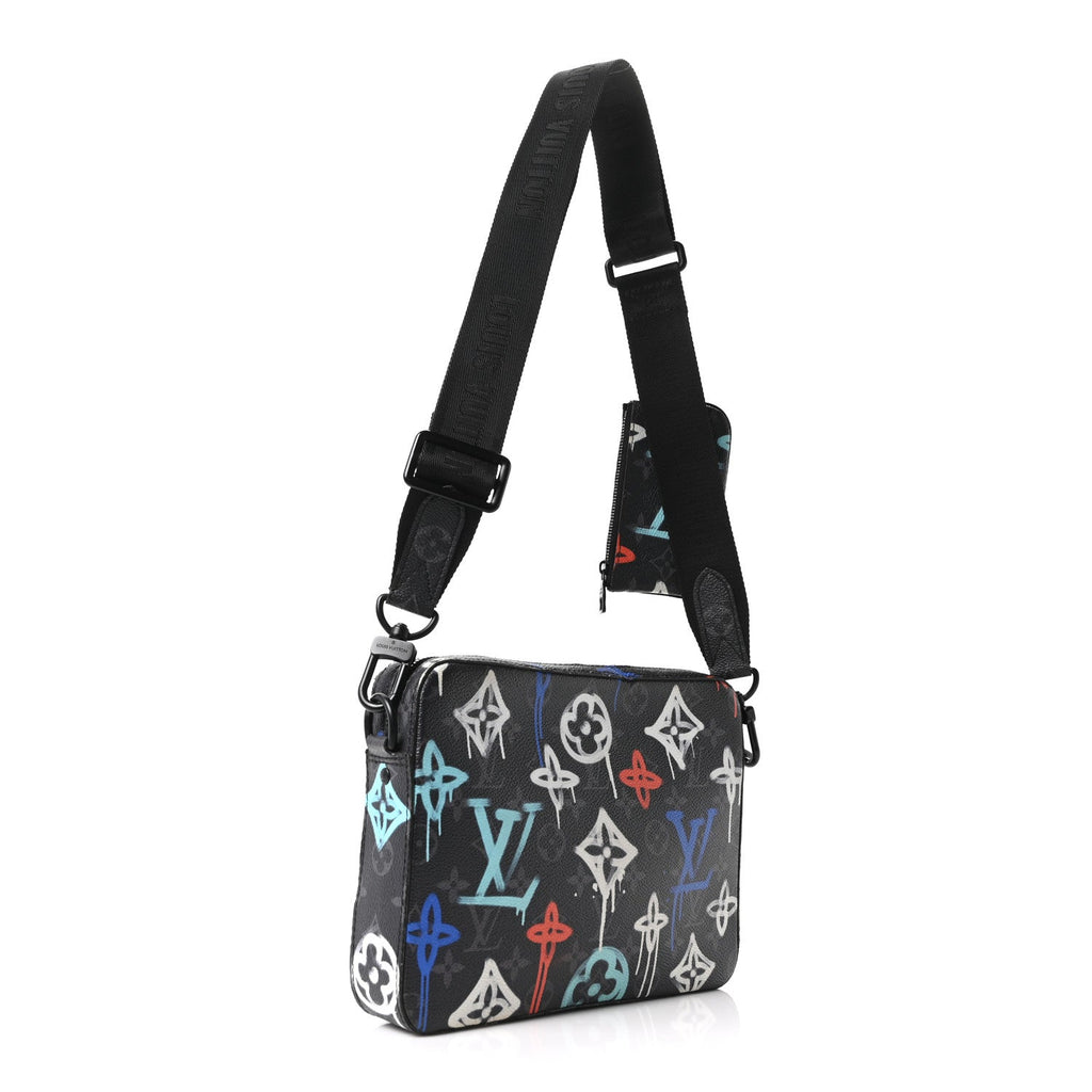 Monogram Eclipse LV Graffiti Trio Messenger Multicolor
