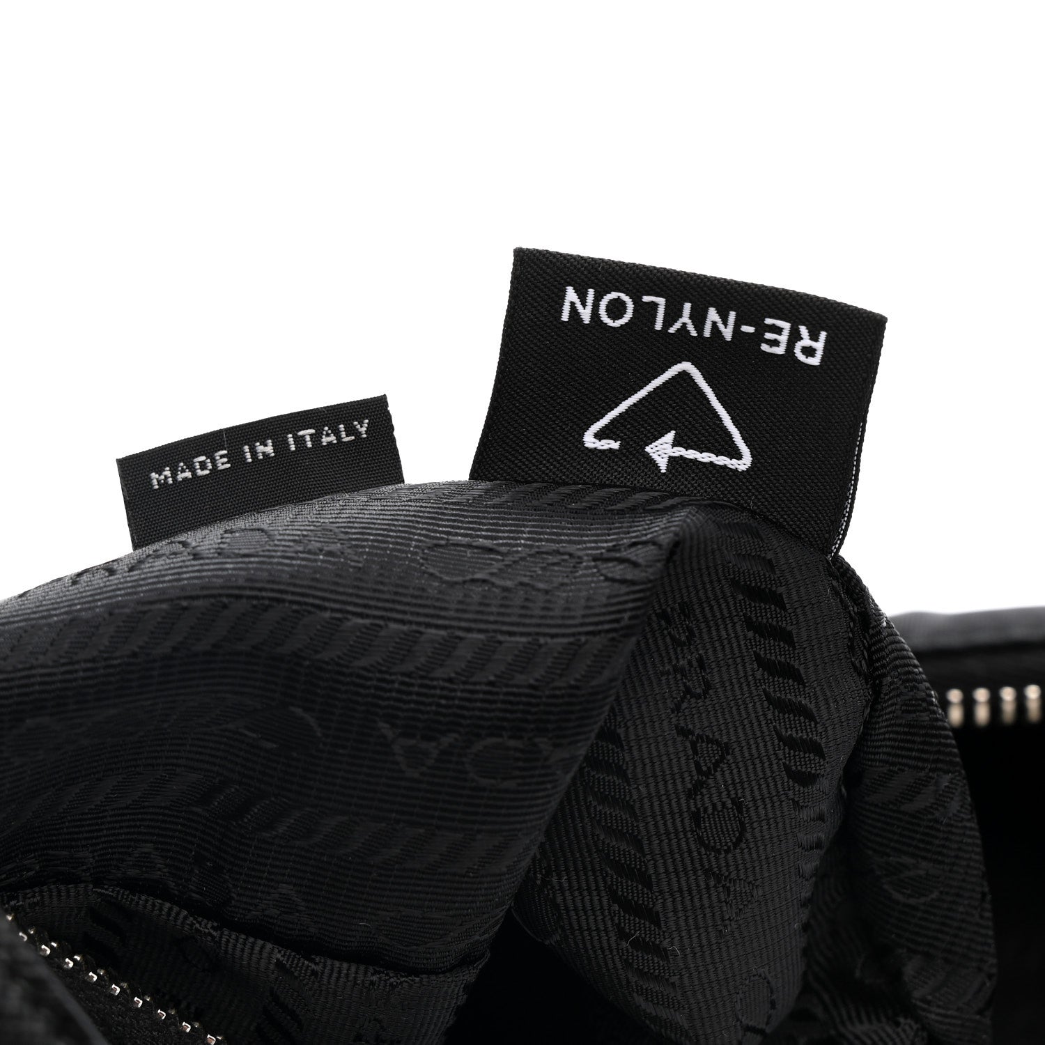 Tessuto Nylon Saffiano Mini Re-Edition 2005 Bag Black