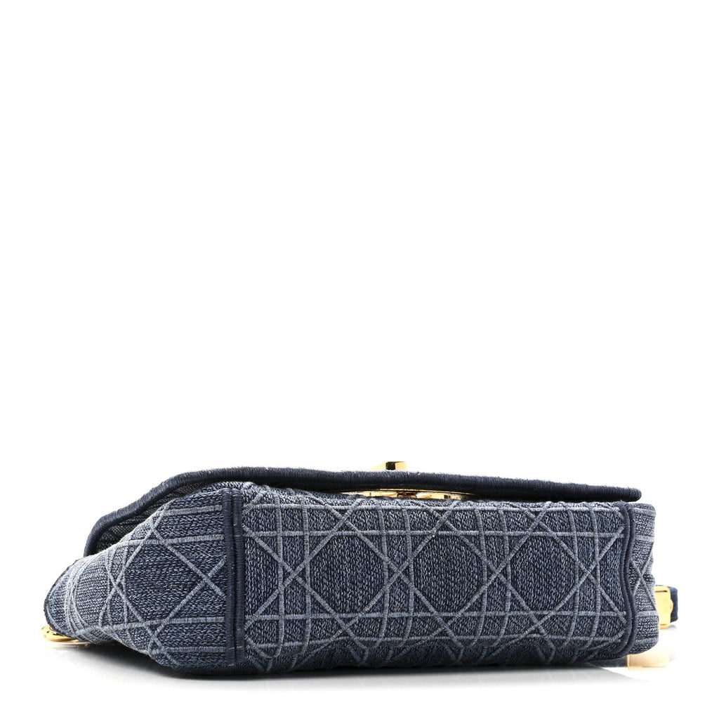 Denim Cannage Small Caro Bag Blue