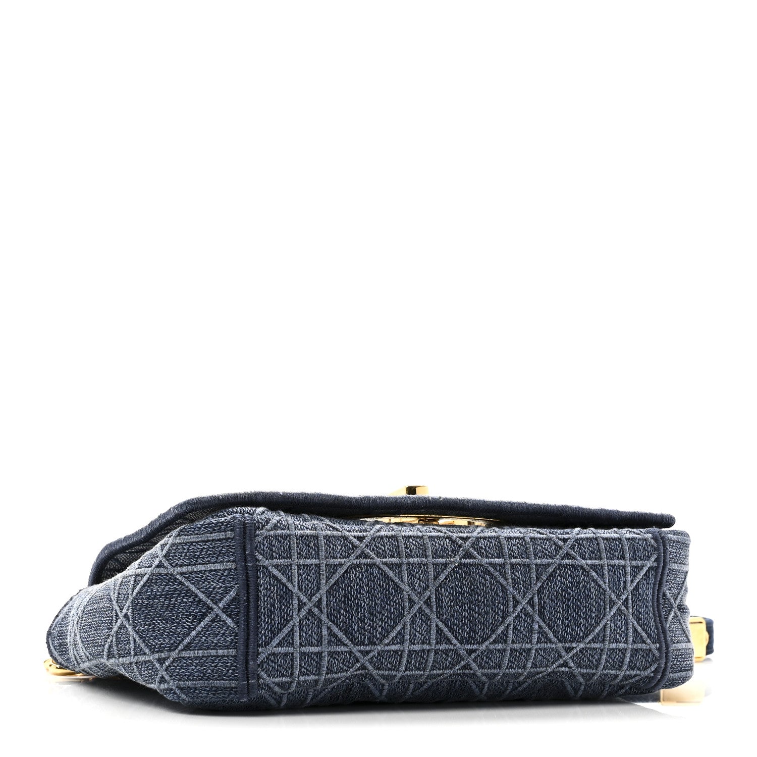 Denim Cannage Small Caro Bag Blue