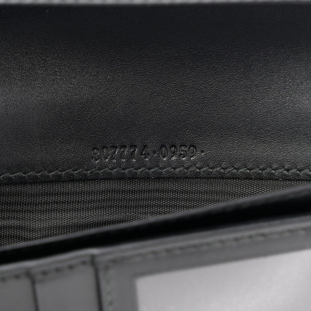 Guccissima Long Wallet Black