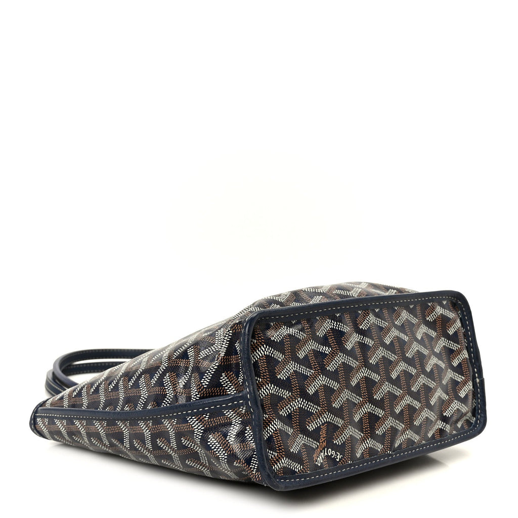 Goyardine Reversible Mini Anjou Navy